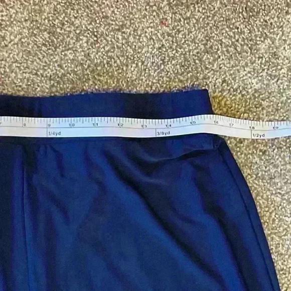 H by Halston women’s navy blue pull on wide leg pant. Size medium. - Picture 4 of 6